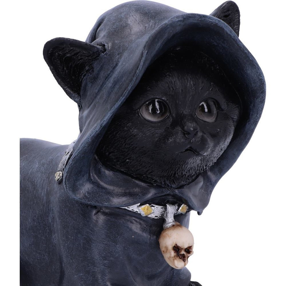 Gothic Witch Grim Reaper Cat Figurine