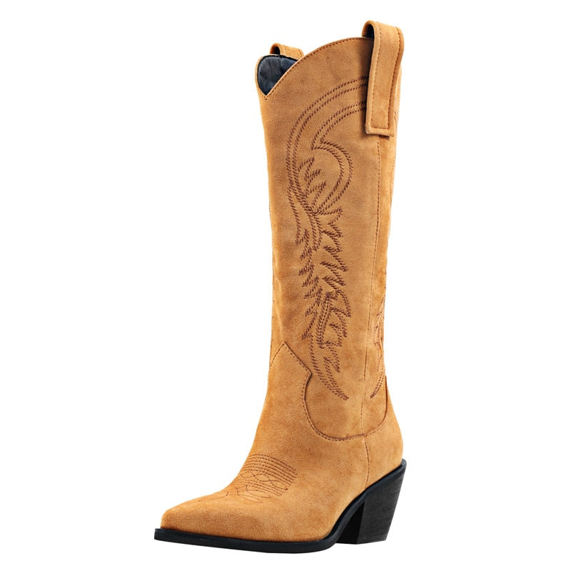 Pho Latyle Knee High Cowboy Boots