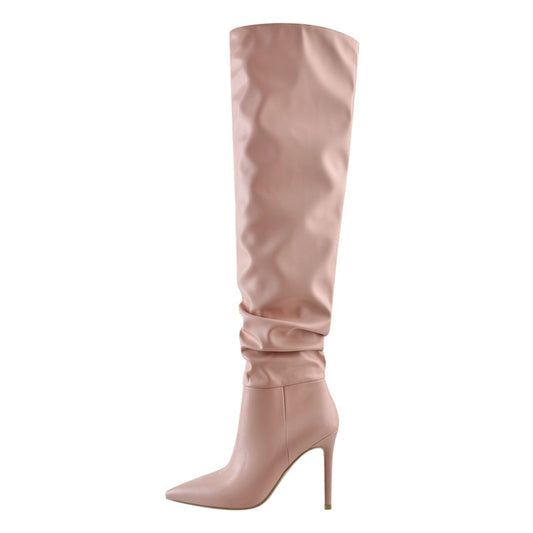 Sarah Tonin Pink Over The Knee Boots