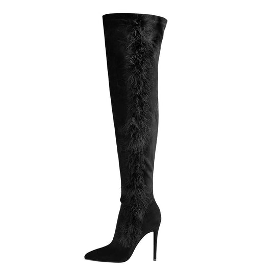 Gal Galore Black Suede Boots