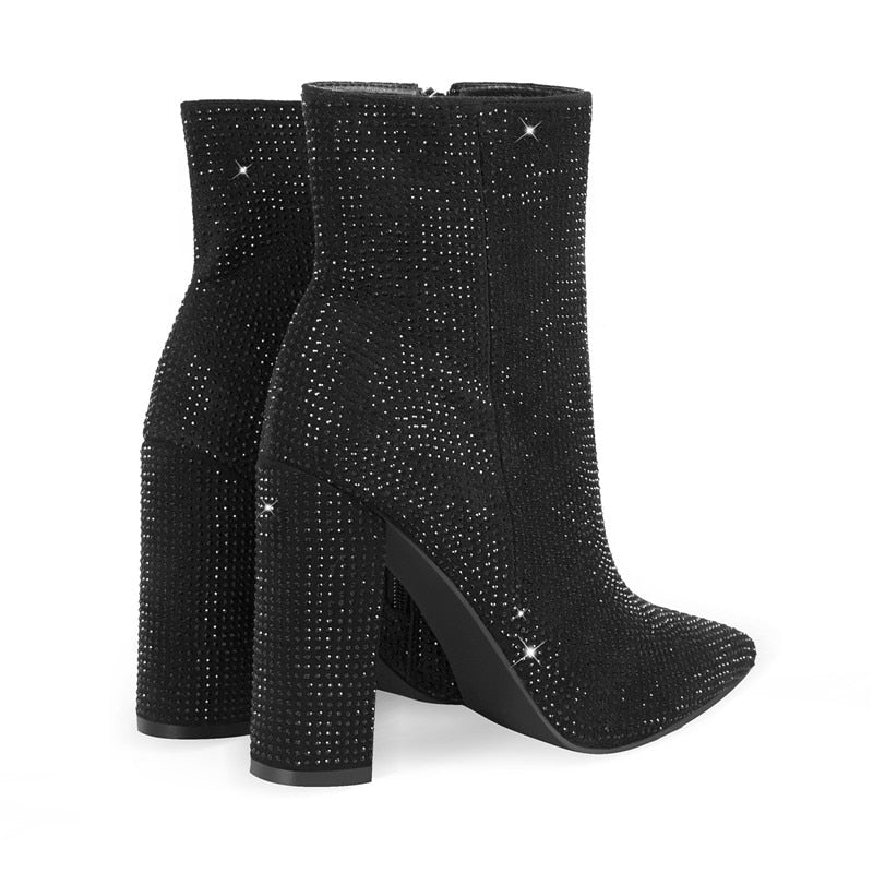 Penny Dora Rhinestones Ankle Boots