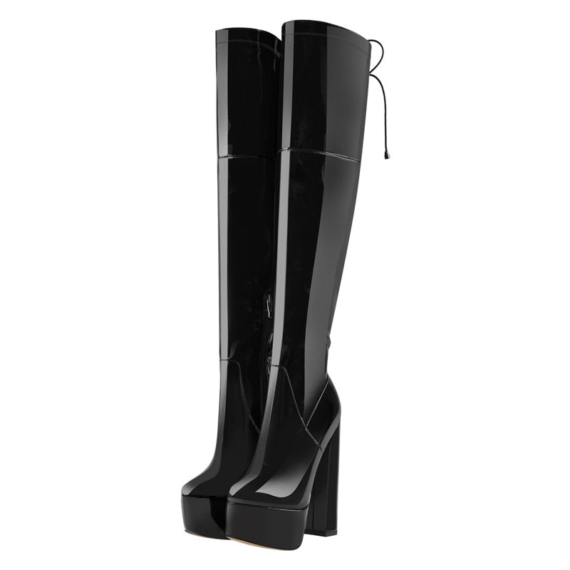 Over The Knee Platform Winter Boots