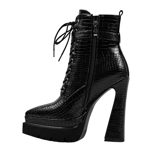 Heidi Salami Platform Boots