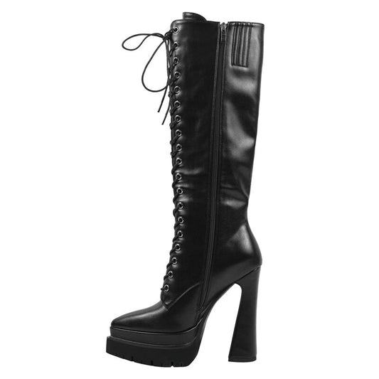 Eartha Nihilation Knee High Platform Boots