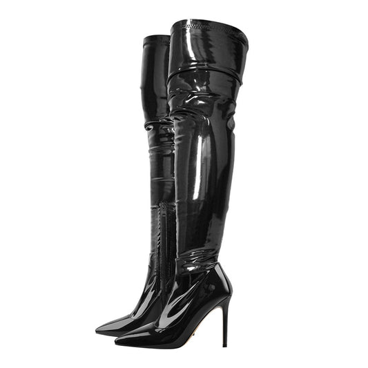 Remi Nissent Pointed Toe Over The Knee Stretch Boots