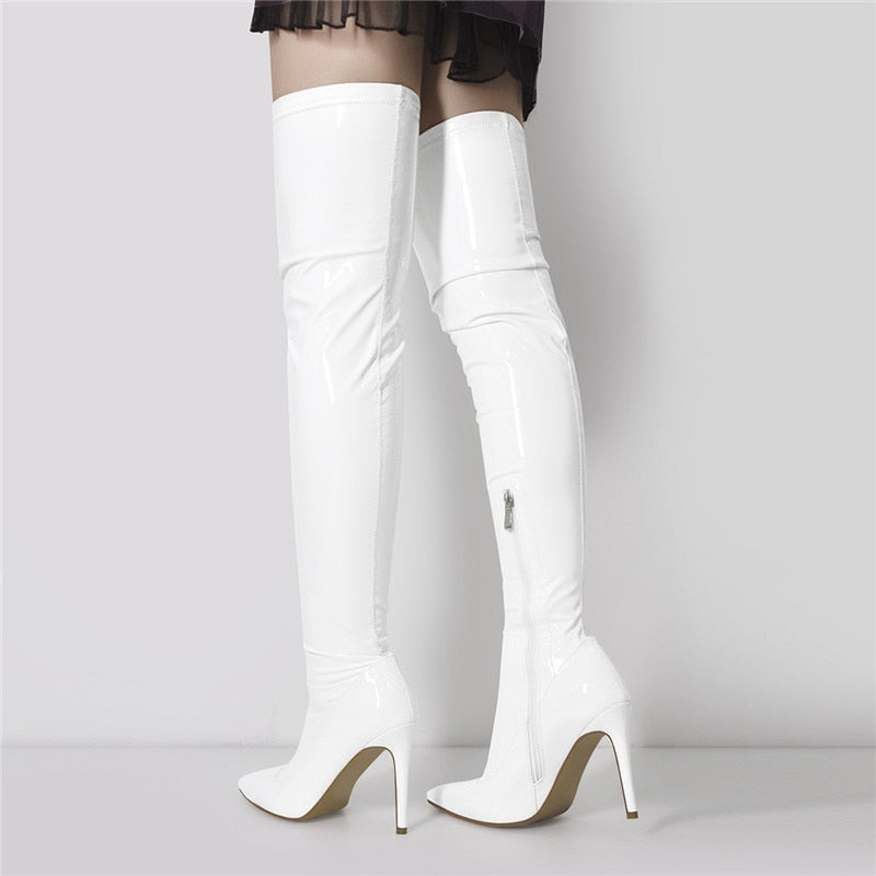 Remi Nissent Pointed Toe Over The Knee Stretch Boots