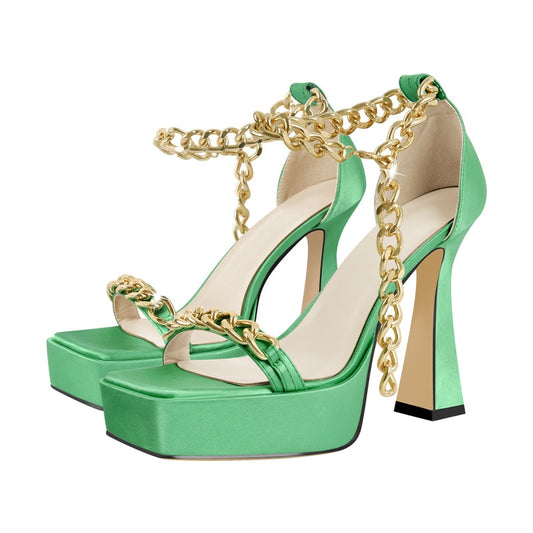 Angie O’Plasty Platform Peep Toe  Sandals