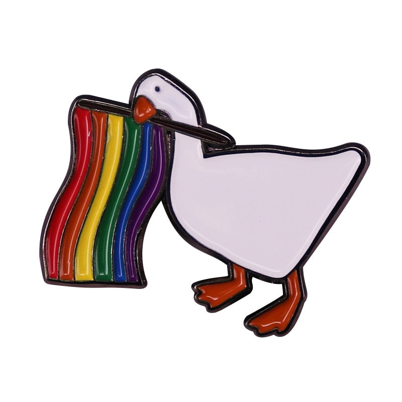 LGBT Gay Pride Cute Animals Enamel Pins