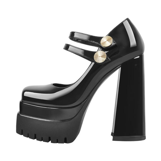 Cal De Sack Mary-Jane Platform Heels