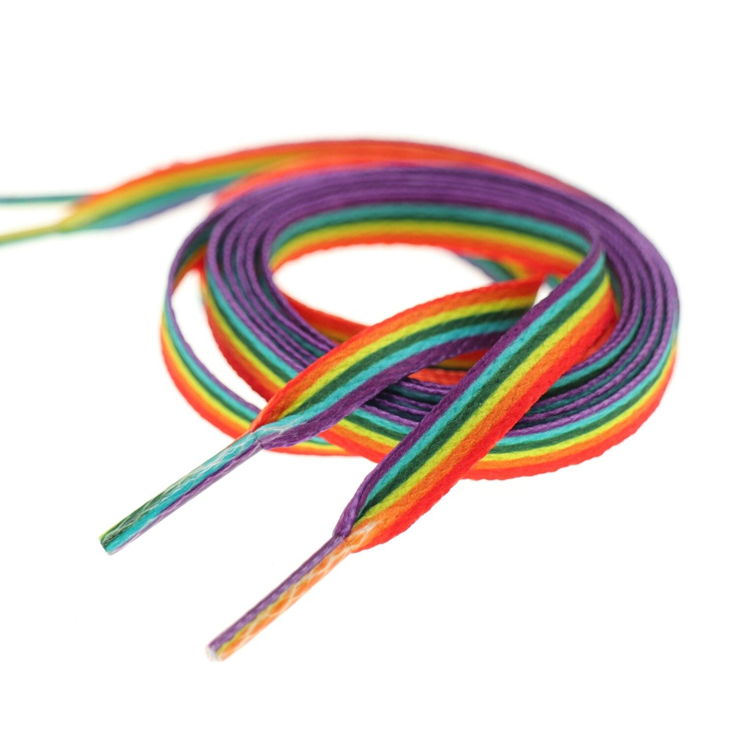 8mm Gay Pride Rainbow Shoelaces