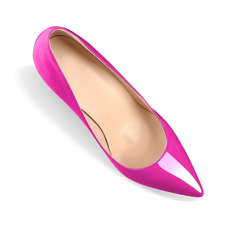 Magenta Mania: Pointed Toe Pumps