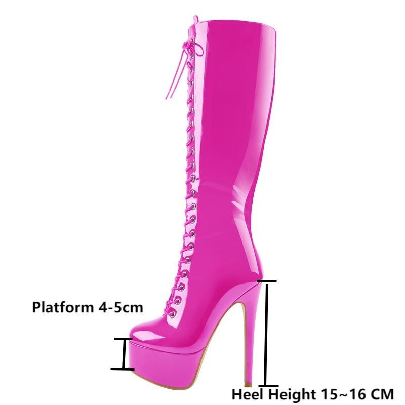 Hoofin' It in Hot Pink: Platform Knee-High Boots