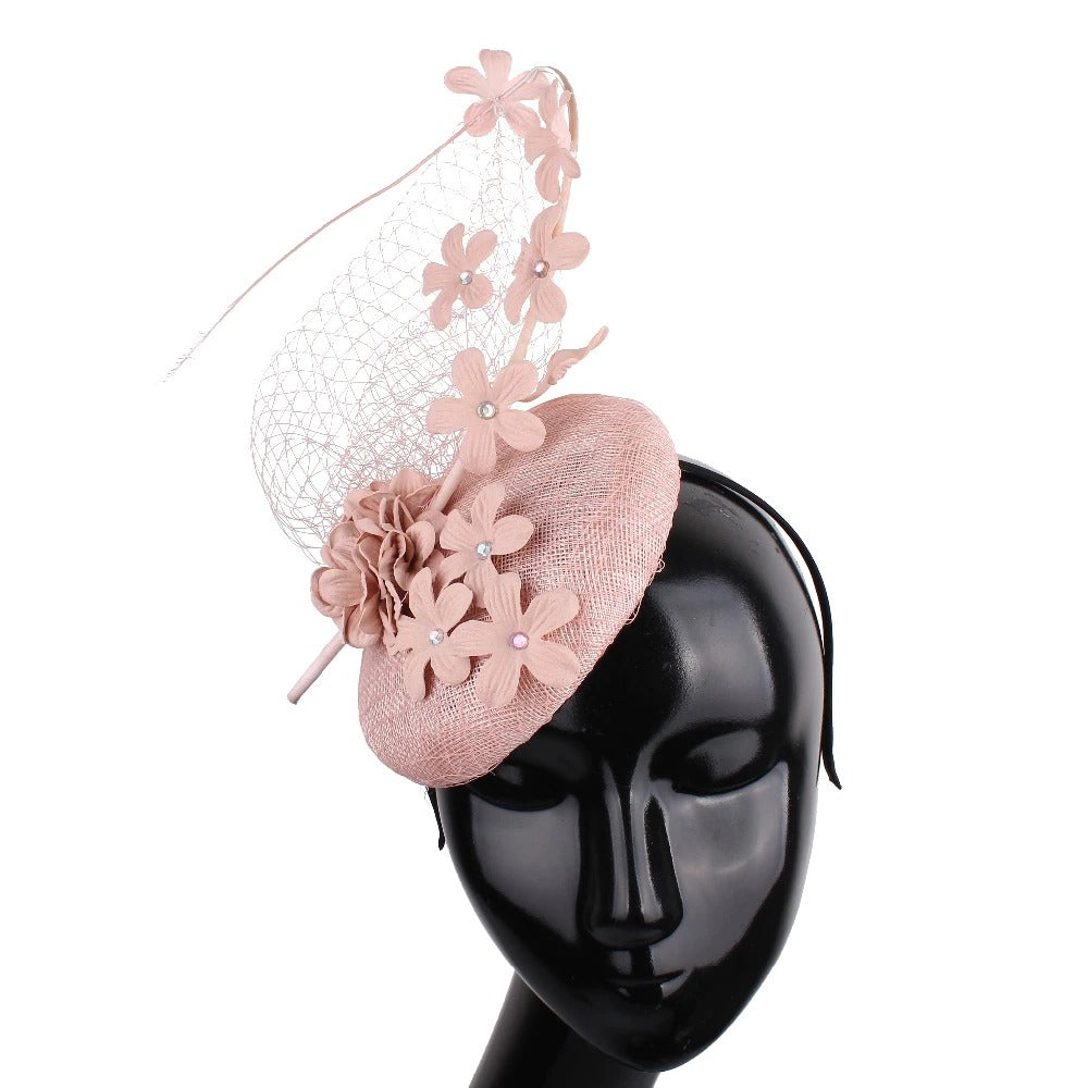 Sarah Reen Hat With Floral Veil