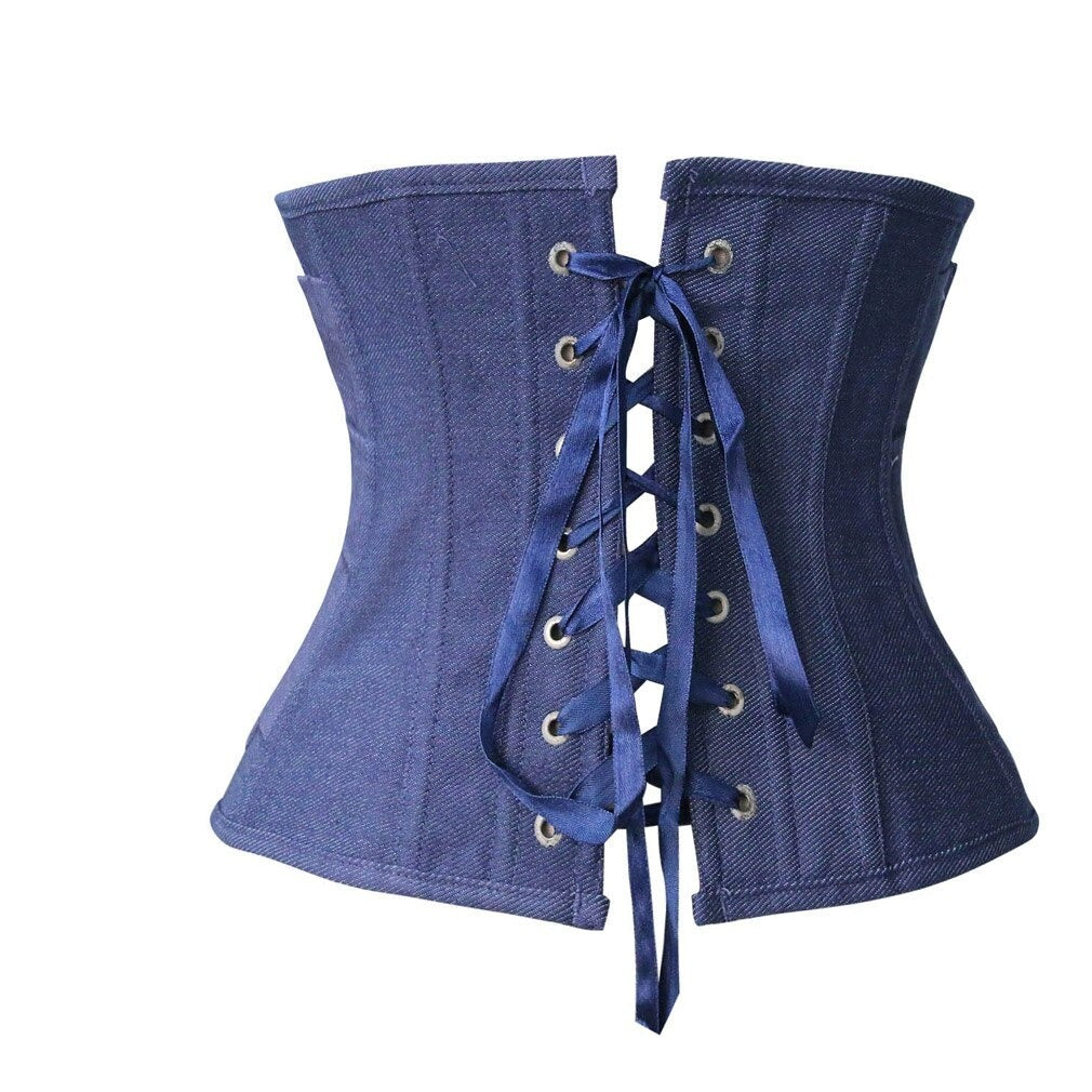 Queen Margie Underbust Denim Corset