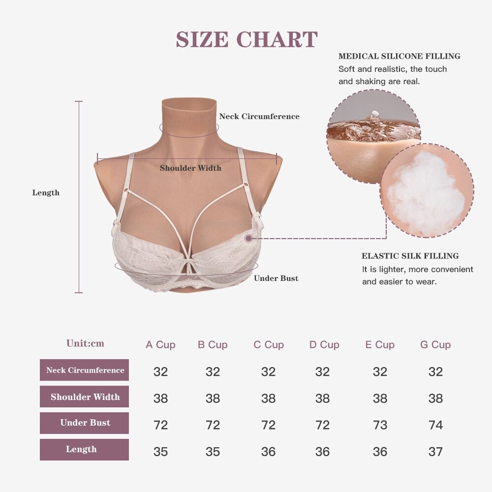 Fake Boobs, Breast Enlargement, Bra Inserts, False Breasts Cotton Filled H  Cup, Silicone Soft Comfortable Odorless Silicone Fake Boobs, Silicone