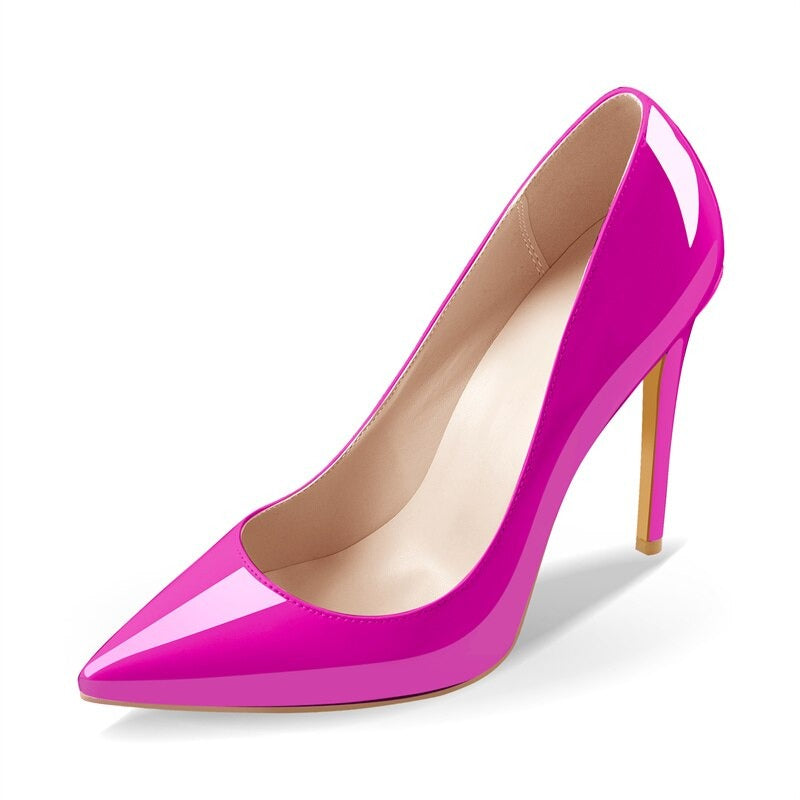 Magenta Mania: Pointed Toe Pumps