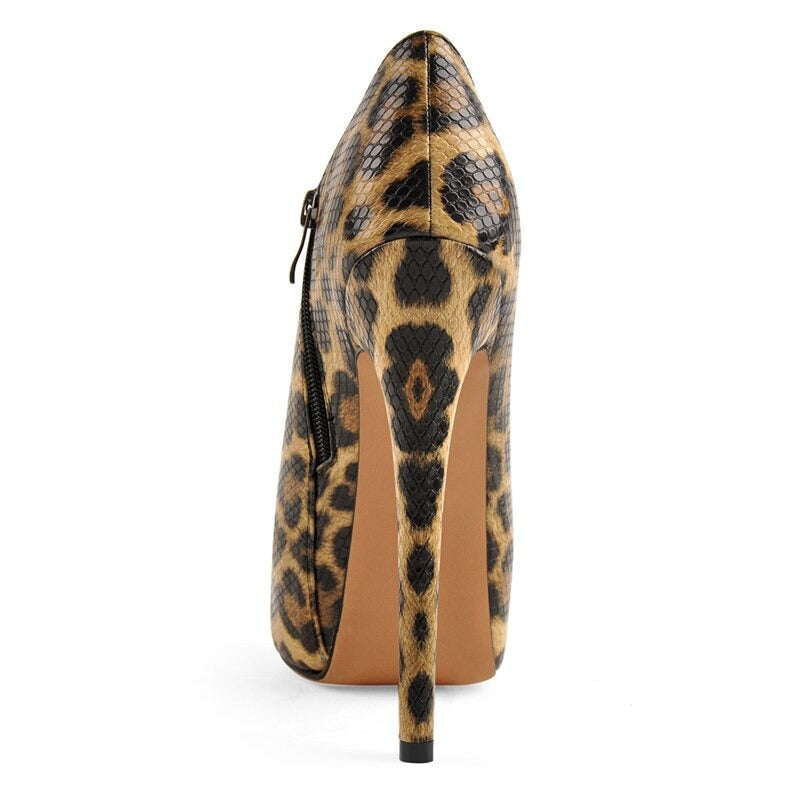 Suse Pense Leopard Platform Heels