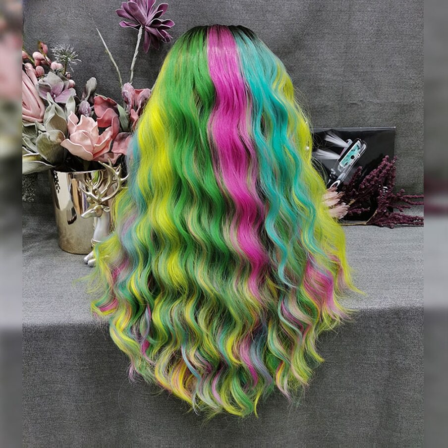Rey Torric Rainbow Lace Front Wig