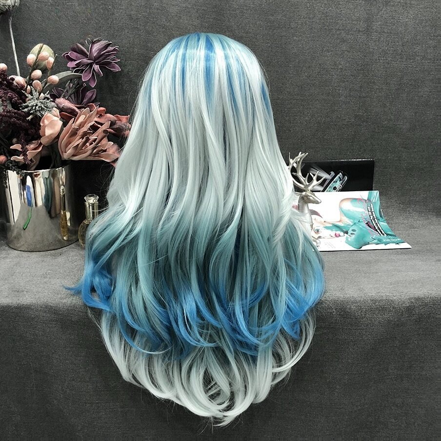 Roma Ence Ombre Blue Lace Front Wig