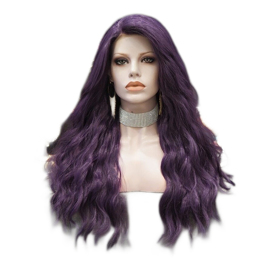 Sall Lay Dark Purple Lace Front Wig