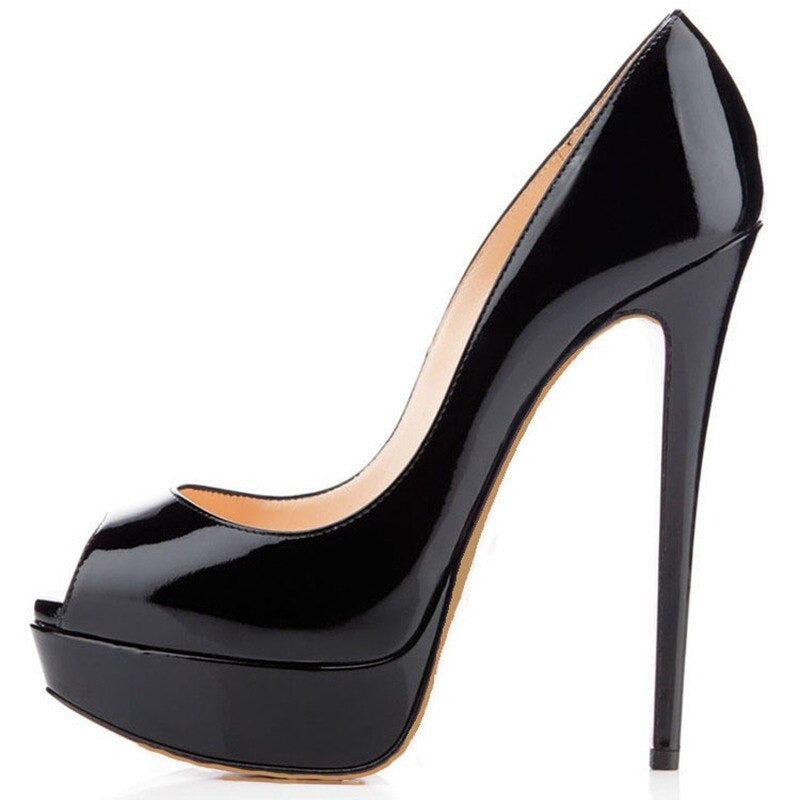 Naye Buloos Open Toe Platform Heels