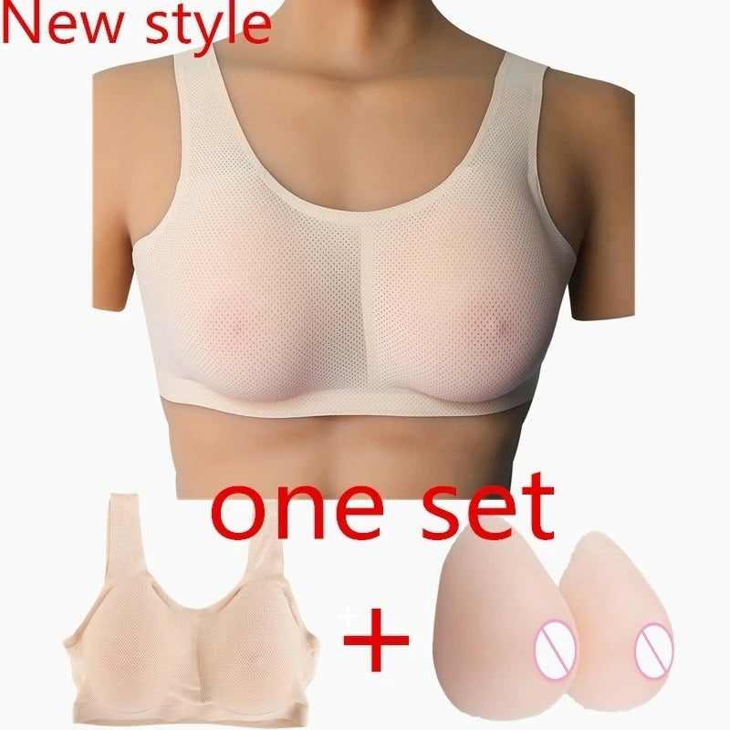 All in one silicone breast form bra for crossdressers and drag queens -  short product review. 