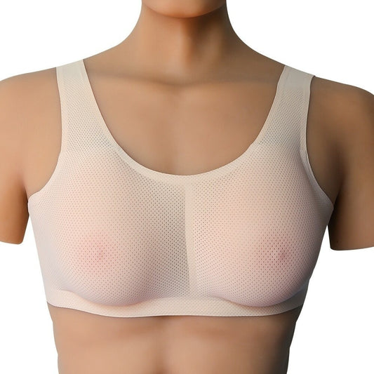 Silicone Breast Forms Fake Boobs with Pocket Bra for Crossdresser