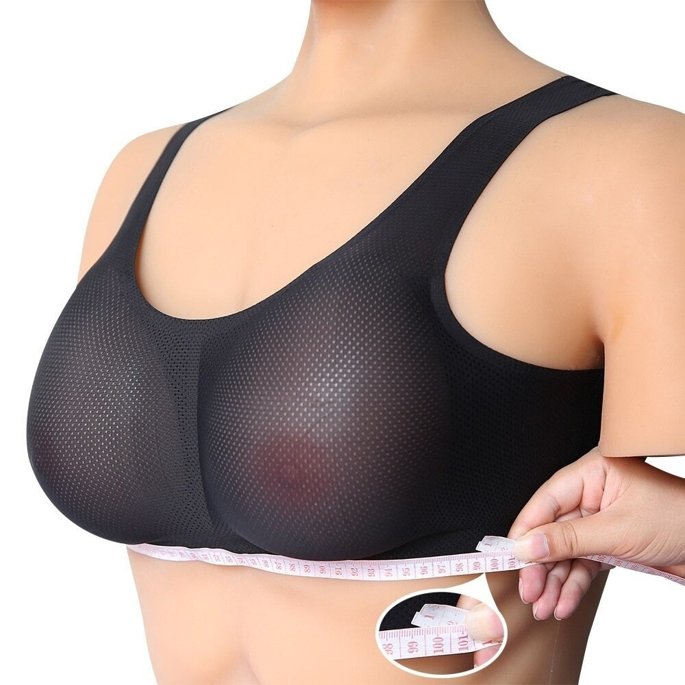 Men Cosplay A-DD Cup 500-1400g/pair Silicone Forms Fake Boobs for