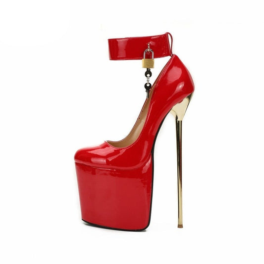 Tye Gress Padlock Stiletto Pumps