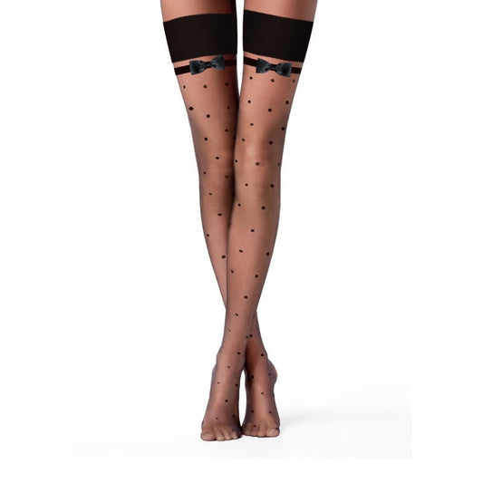 Miss Adora Polka Dot Stockings – Eleganza with a Playful Twist ✨🖤