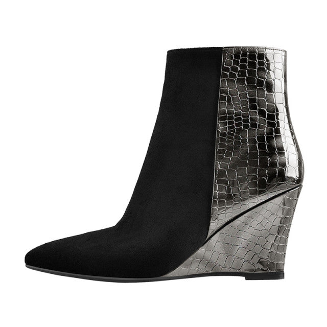 Tia Sympathy Wedge Ankle Booties