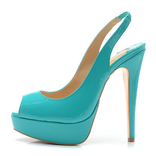 Estee DaNight Peep Toe Platform Sandals