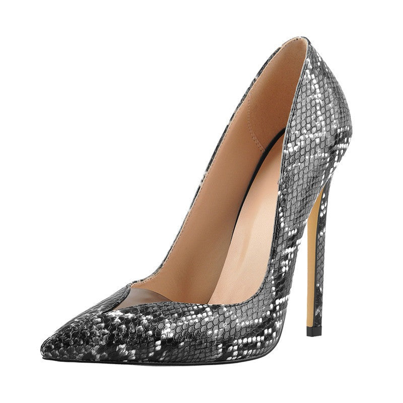 Adelle Lectible Snake Print Pumps