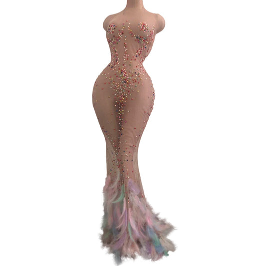 Zahara Dessert See Through Mermaid Dress