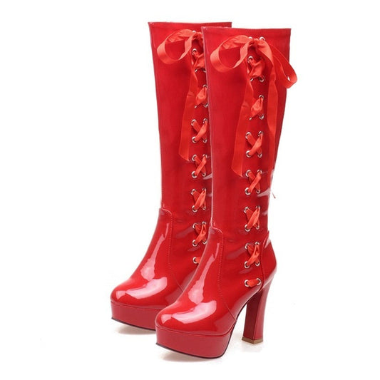 Mara Bells Platform Knee High Boots