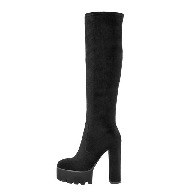 Nicole Onoscopi Over The Knee Platform Boots