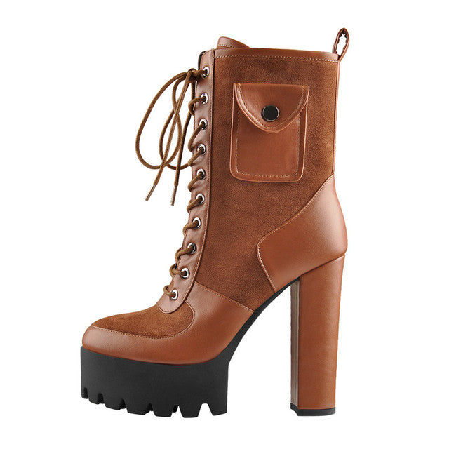 Mabel Syrup Platform Booties