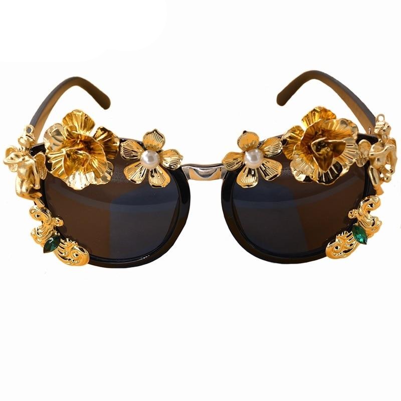 Morgan Fatana Flower Retro Sunglasses