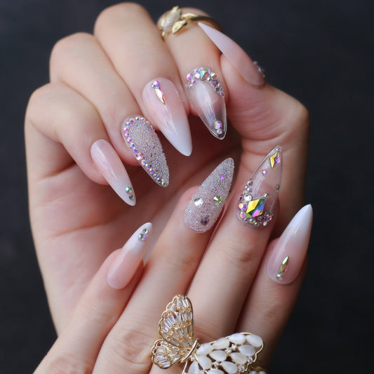 Amie Zonite Stiletto Jelly Press On Nails