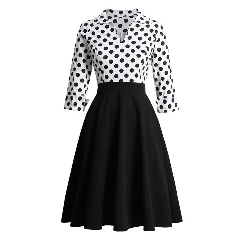 Jue Wells Tone Polka Dot Dress