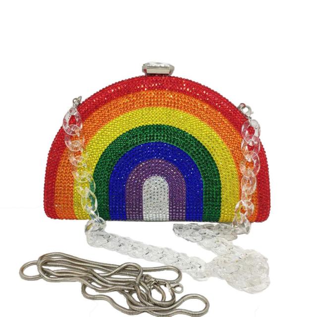 Rainbow Crystal Clutch