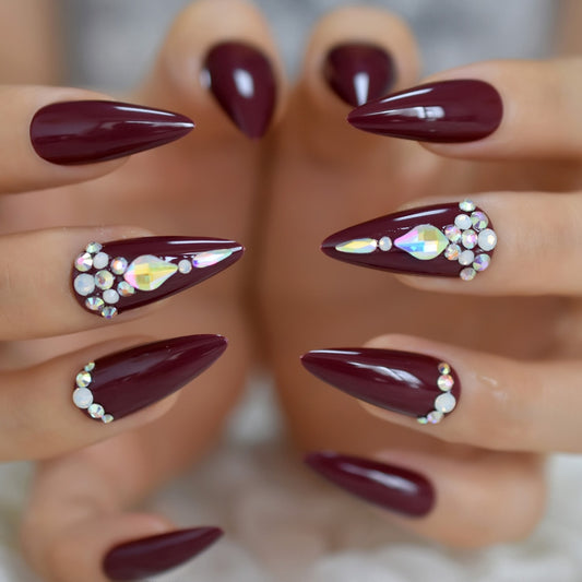 Sia Dellic Crystal Press On Nails