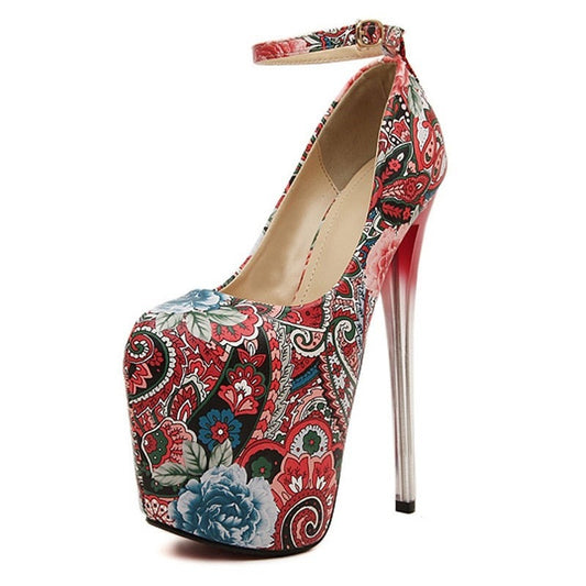 Bohemia Print Platform Pumps