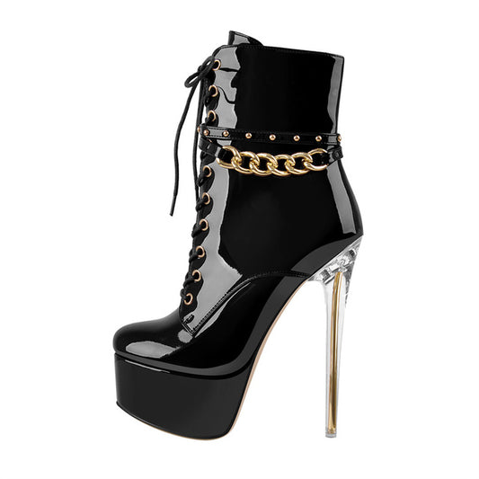 Tina Burner Metal Chain Booties