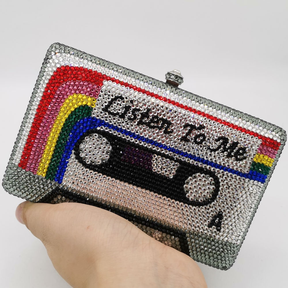 Cassette Tape Clutch Bag