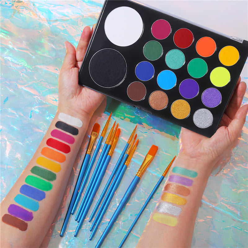 Face Paint Kit With Paint Brush