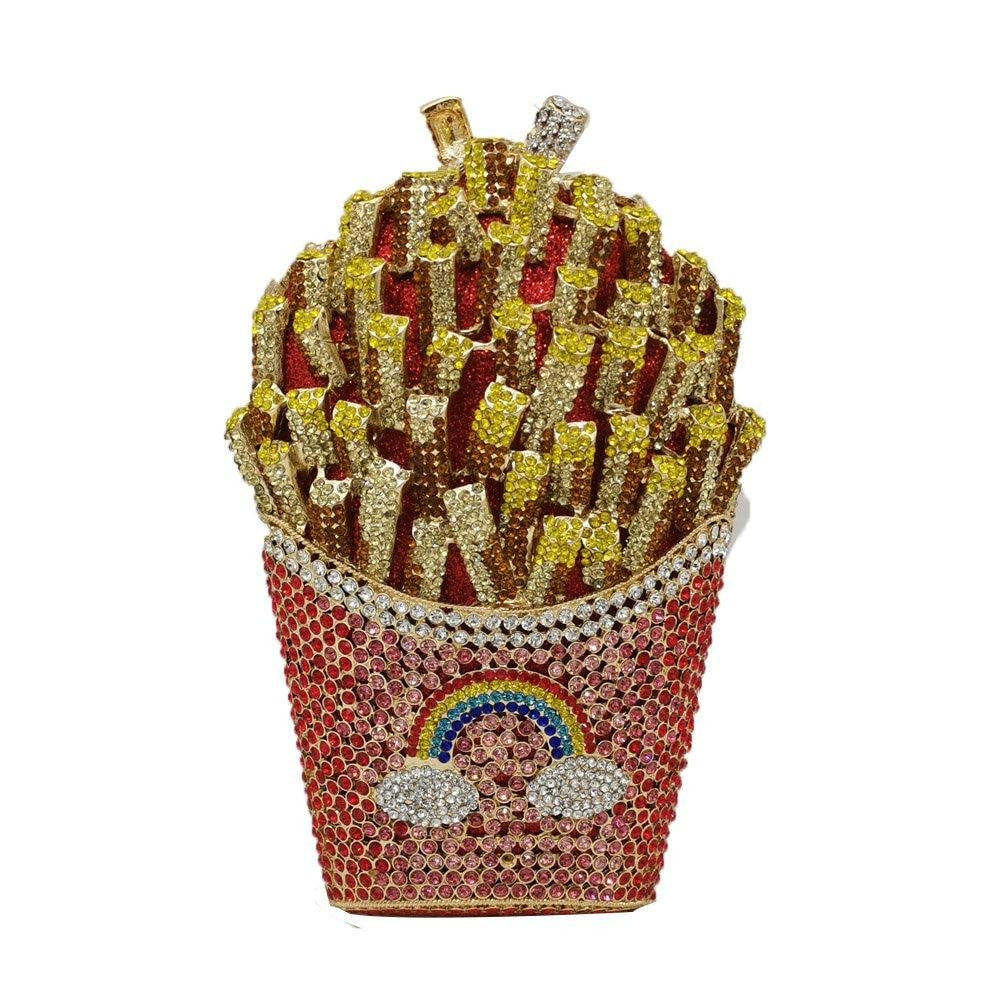 French Fries Crystal Clutch