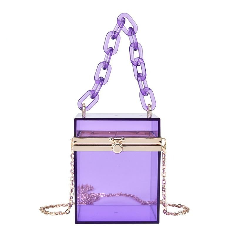 Su Blime Transparent Acrylic Box Purse