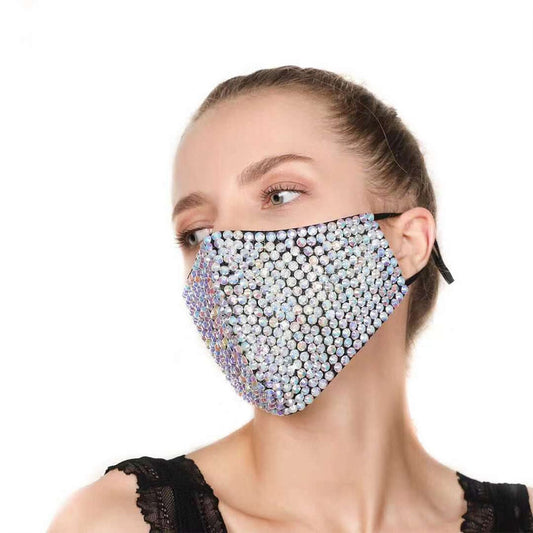 Queen Bling Rhinestone Mask