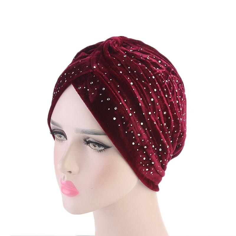 Sofie Moore Velvet Turban Hat